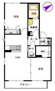 シャーメゾン・ヴィブレ2番館 B棟 ＊＊の間取り画像
