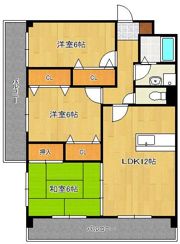 三島マンションIの間取り画像