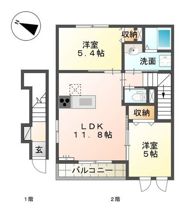 Luna Soleil（ルナ ソレイユ）の間取り画像