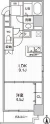 LaDouceur梅田Eastの間取り画像
