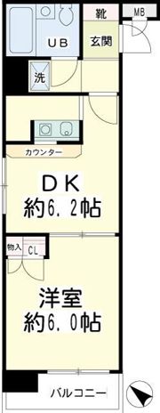 NICEアーバン横濱駅東館の間取り画像