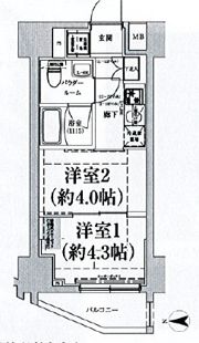 スパシエ蒲田グランドタワーの間取り画像