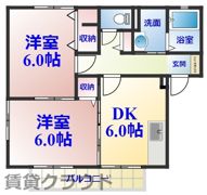 U.Mハイツの間取り画像