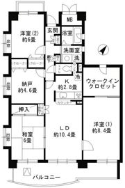 クレール仙川の間取り画像