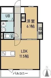 イデアーレ中庄Aの間取り画像