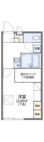 レオパレスピュアフルの間取り画像