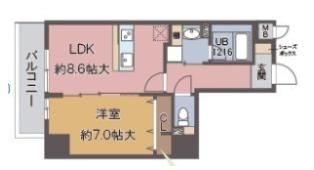 ジェイラピス ナンバの間取り画像
