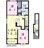 クレールCの間取り画像