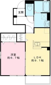 プルミエール野澤 Gの間取り画像