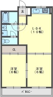 上新庄ハイムの間取り画像