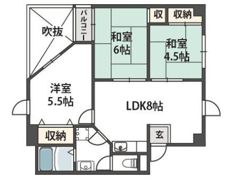 ハピネス栄町の間取り画像