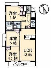 エルミタージュ 3番館の間取り画像