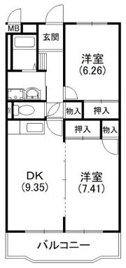 イーストライムの間取り画像
