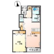 ディモア清明Ⅰの間取り画像