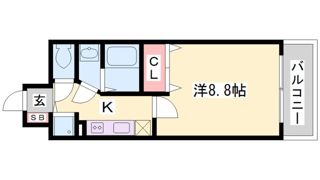 アドバンス三宮ウィングロードの間取り画像