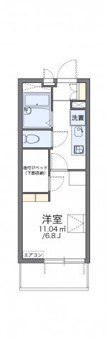レオパレスイーリスコートの間取り画像
