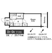 アドバンス西梅田ラシュレの間取り画像