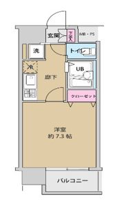 UURコート錦糸町の間取り画像