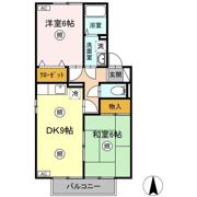 パストラルみまや A棟の間取り画像