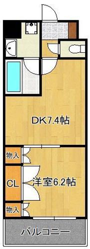 ラクーレV片野の間取り画像