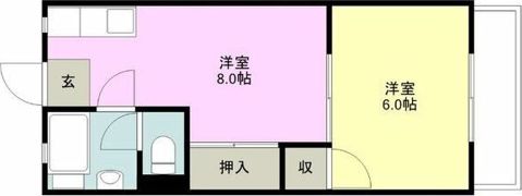 ハニリリカⅡの間取り画像
