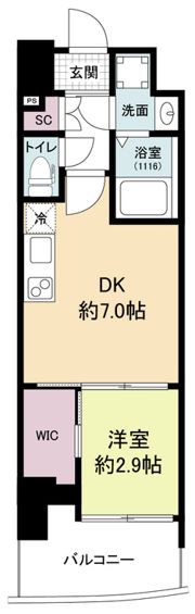 セレニテ難波リアンの間取り画像