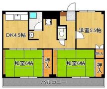 ビレッジハウス則松 1号棟の間取り画像