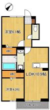 ENG町上津役の間取り画像