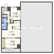 ルーエ江坂の間取り画像