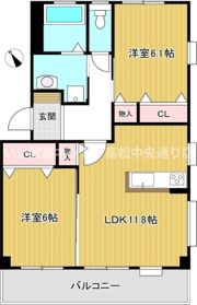 フォブール津森D棟の間取り画像