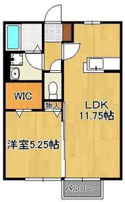 リシェス ジュン Aの間取り画像
