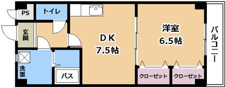 エスポワール大将軍の間取り画像