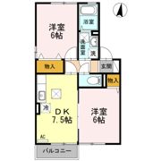 風のクローバー Aの間取り画像