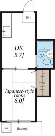 コーポ小田の間取り画像