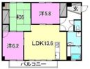 サンセール山越の間取り画像