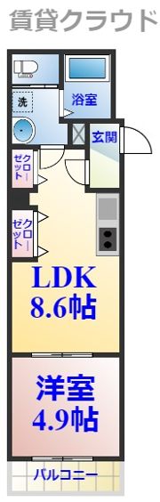 フィリップ蘇我の間取り画像
