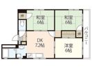 ドミール東白島の間取り画像