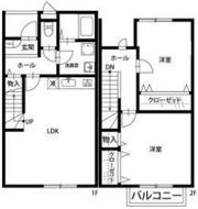 アスピリア ボンヌ ジュルネーの間取り画像