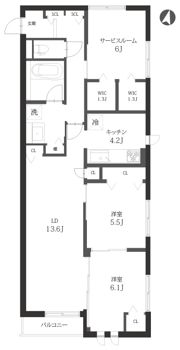 ブリス宮前平の間取り画像