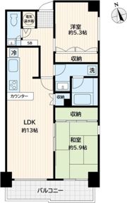 アミ浜田山の間取り画像