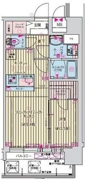 プレサンス長田レジェールの間取り画像