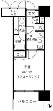 フォンテーヌ芝浦の間取り画像