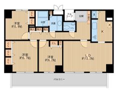 リバーサイド隅田セントラルタワーパレスの間取り画像