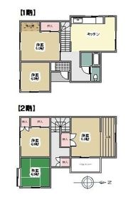 小八幡貸家の間取り画像