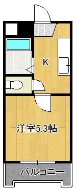 ユースハイツMDの間取り画像
