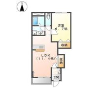 ペットピア春日の間取り画像