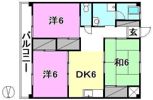 山本マンション（桑原3丁目）の間取り画像