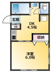 ハイツ亀崎の間取り画像