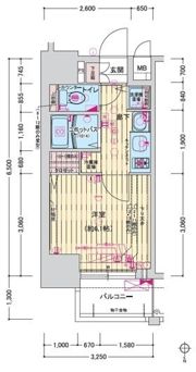 プレサンス難波幸町の間取り画像