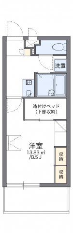 レオパレスハンビー北谷の間取り画像